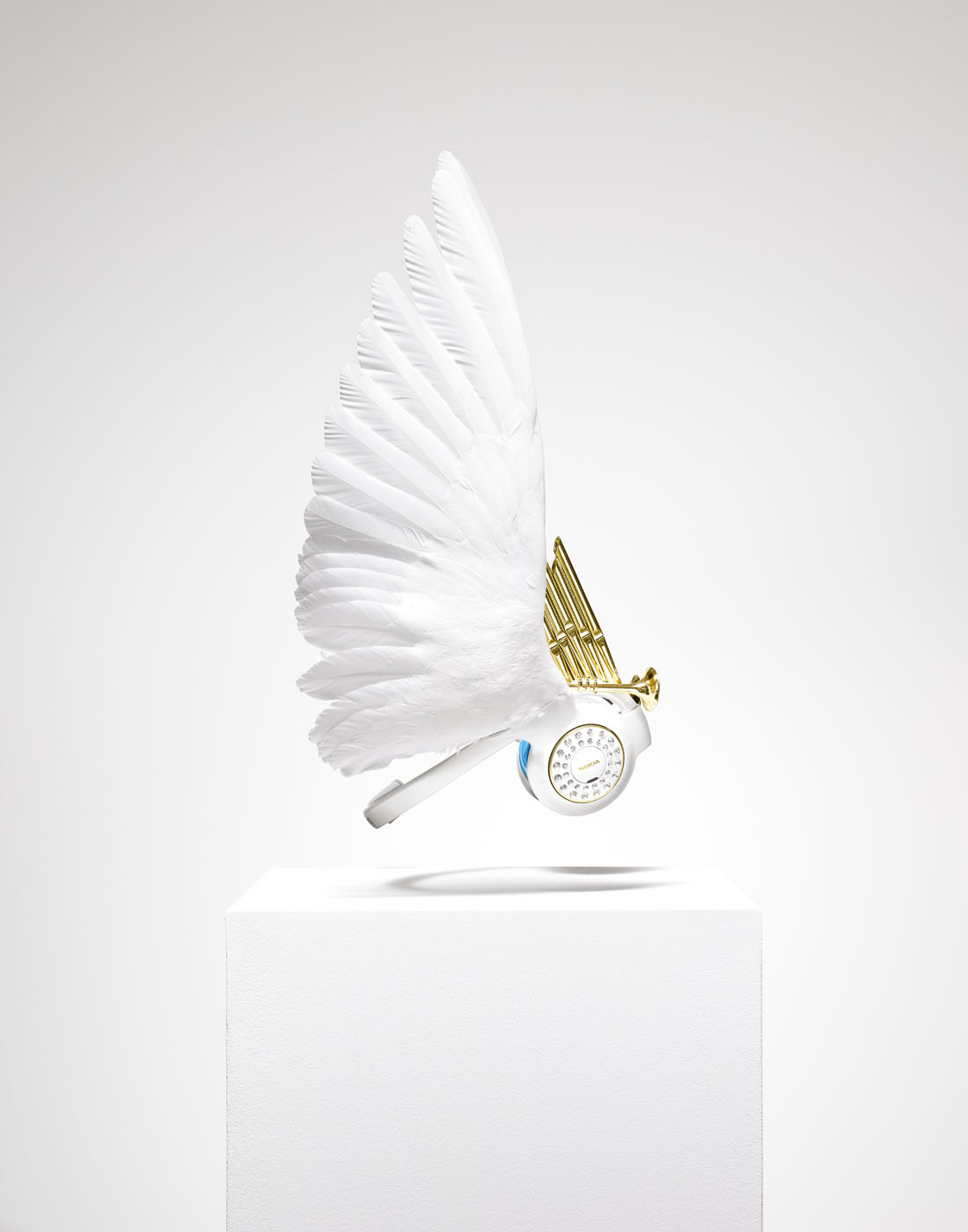 Luxury headphones with feathers by Alexander Kent London based still life and product photographer.