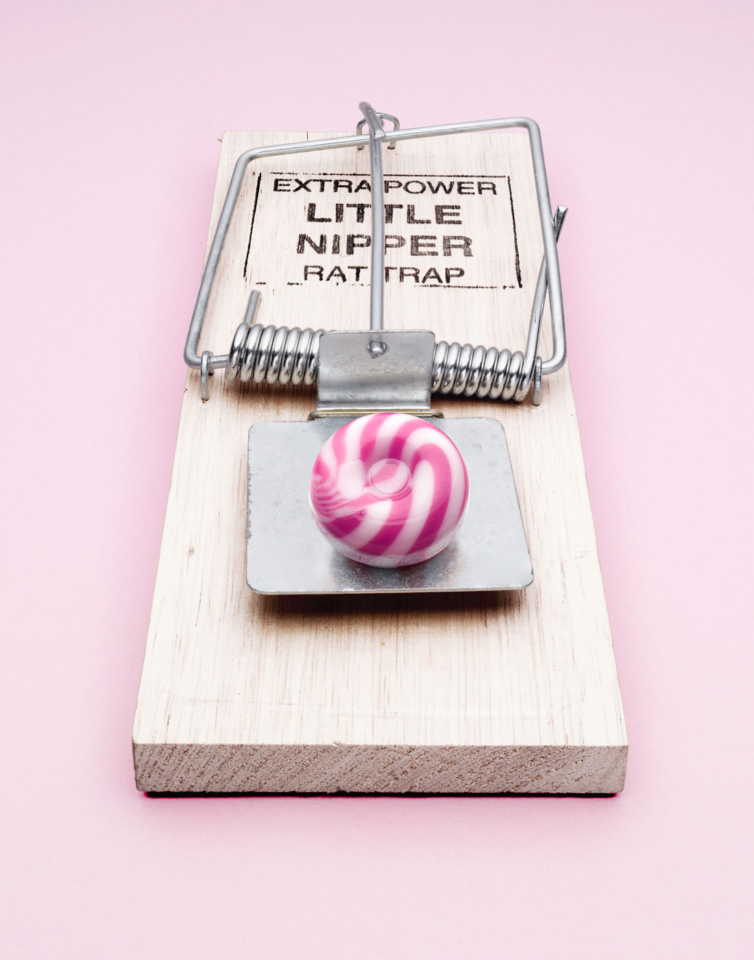 Rat trap with sweets by Alexander Kent London based still life and product photographer.