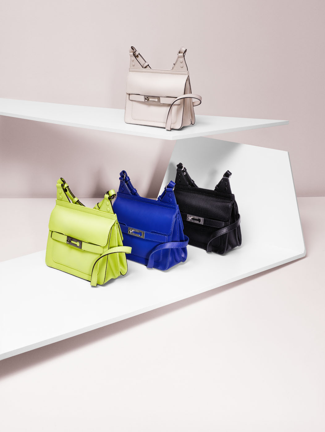 French connection bags in studio by Alexander Kent London based still life and product photographer.