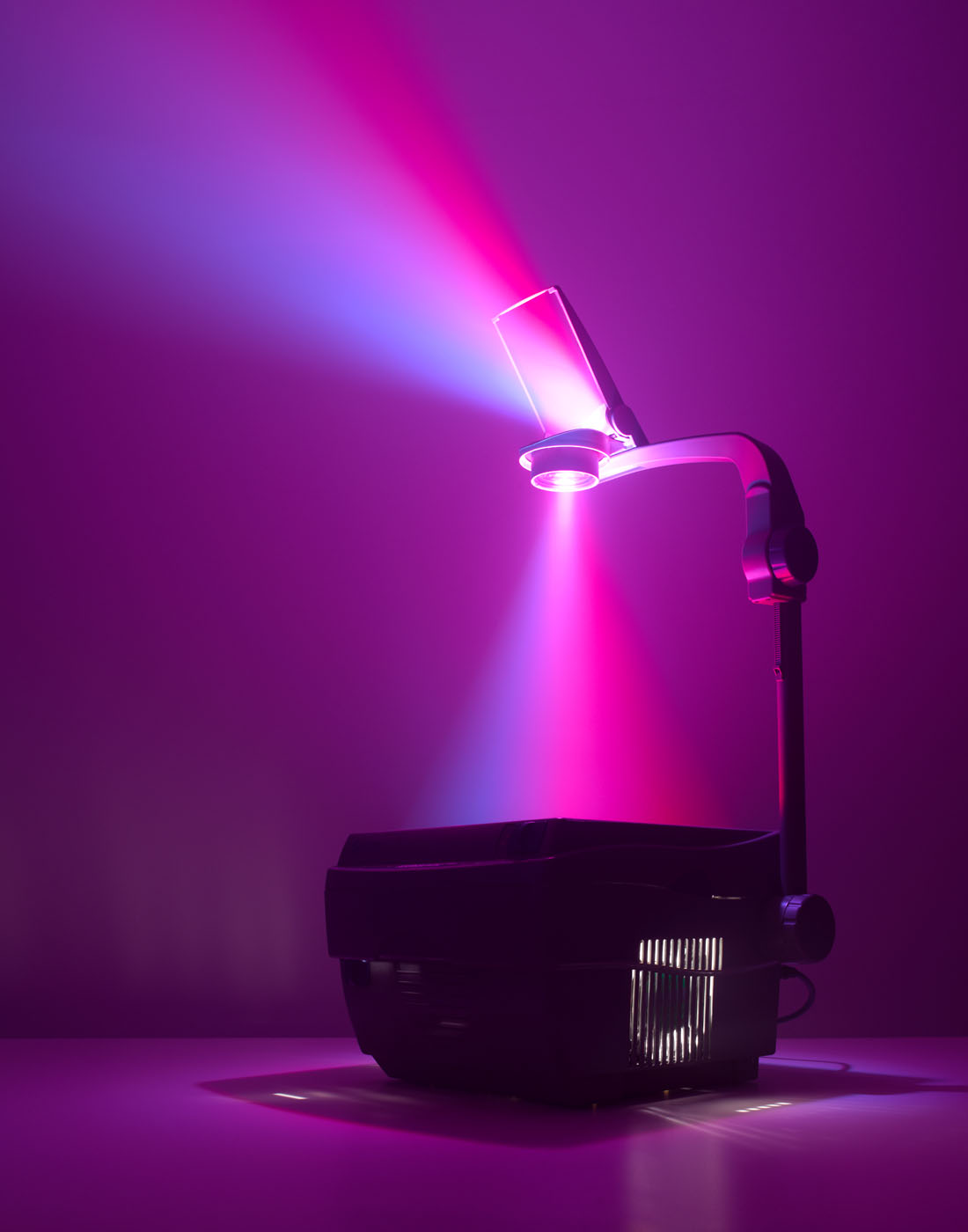 Bright pink light beam by Alexander Kent London based still life and product photographer.